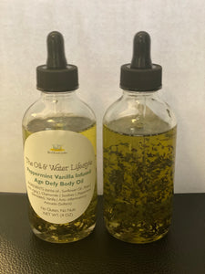 Peppermint Vanilla Infused Age Defy Body Oil