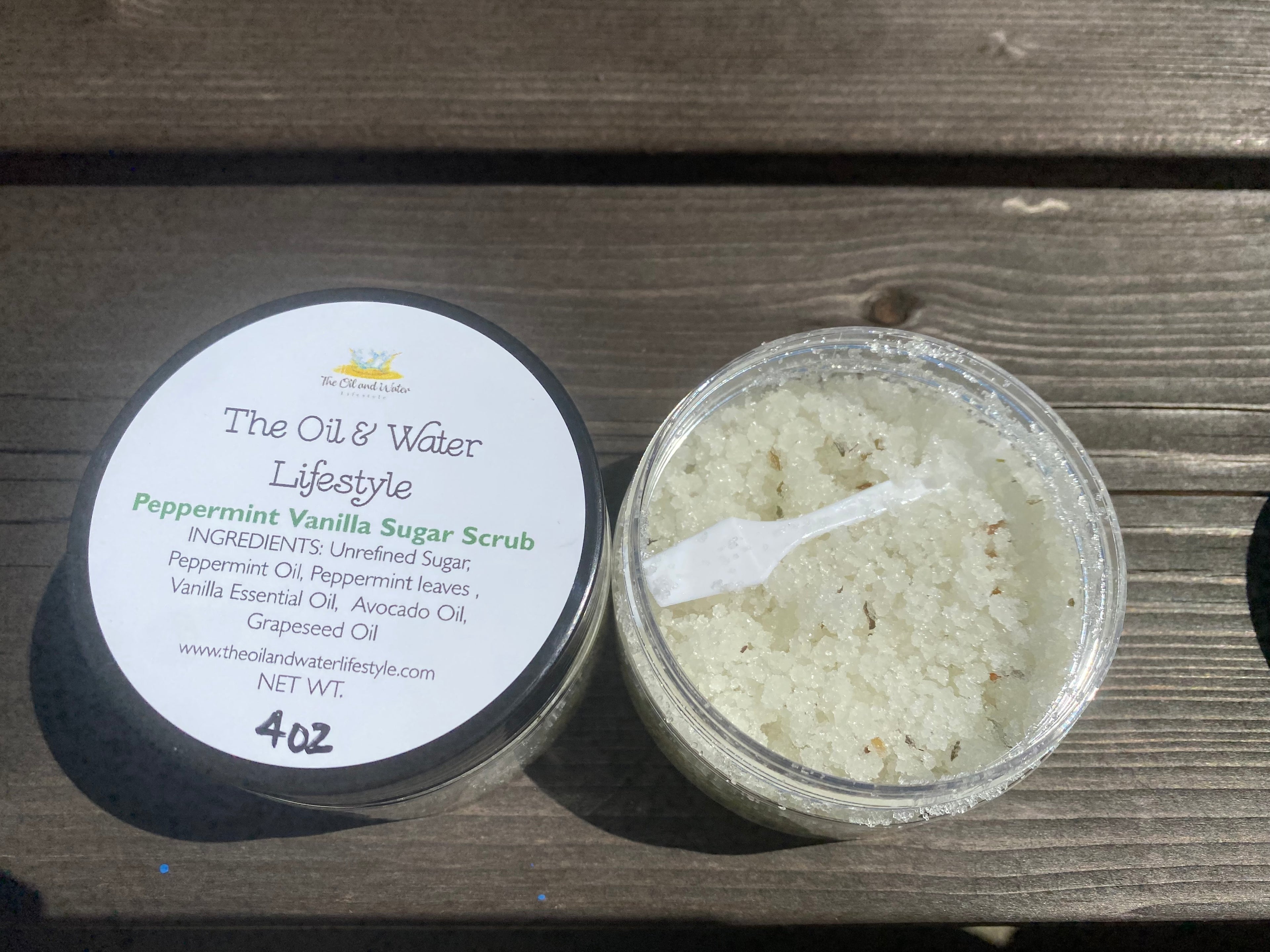 Peppermint Vanilla Sugar Scrub